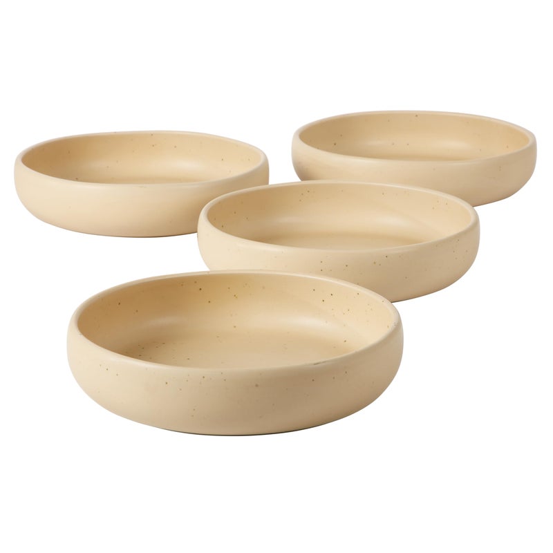 Bloomhouse - Two Time Oprah's Favorite Things Winner - Corsica Clay 4-Piece Meal and Pasta Bowl Set â€“ Cappuccino Cream Stoneware for Dinner, Serving & Everyday Use - Image 4
