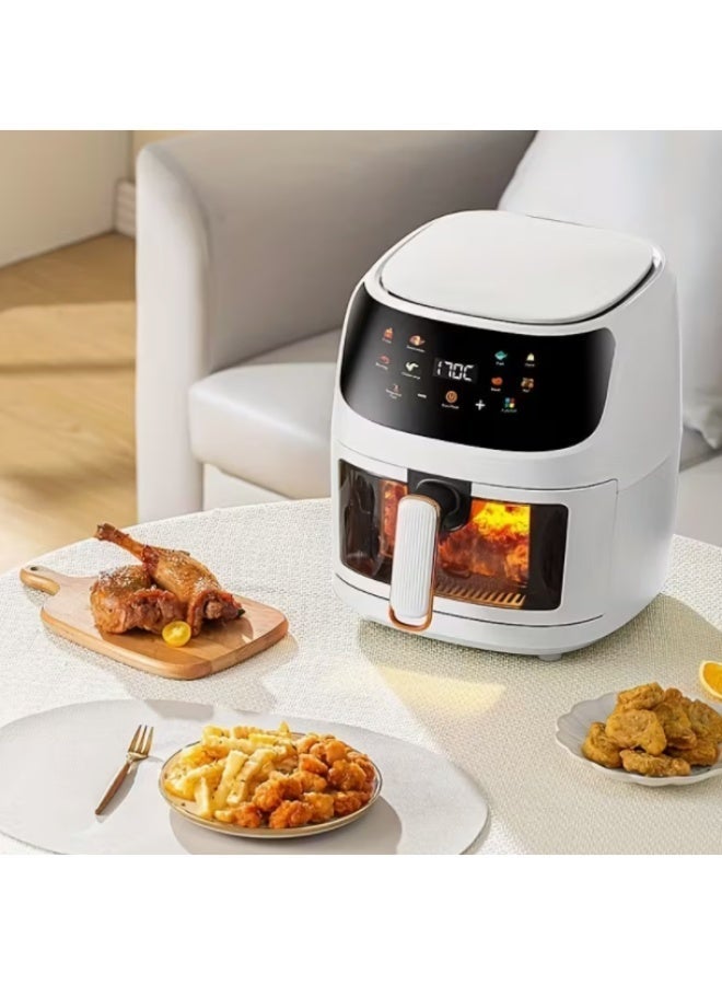 8L Digital Air Fryer, Family-Sized Capacity,8 Preset Functions, Rapid Air Convection for Healthy Frying, Adjustable Temperature 80-200°C, Easy Clean - Image 4