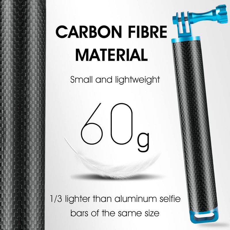 OAHU Selfie Stick,19”Waterproof Hand Grip Adjustable Extension Monopod Pole Compatible with Gopro Hero 7 6 5 4 2 1 AKASO, Xiaomi Yi,SJCAM SJ4000 SJ5000 SJ6000 ect - Image 4