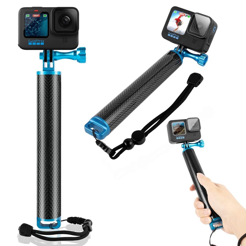 OAHU Selfie Stick,19”Waterproof Hand Grip Adjustable Extension Monopod Pole Compatible with Gopro Hero 7 6 5 4 2 1 AKASO, Xiaomi Yi,SJCAM SJ4000 SJ5000 SJ6000 ect - Image 1