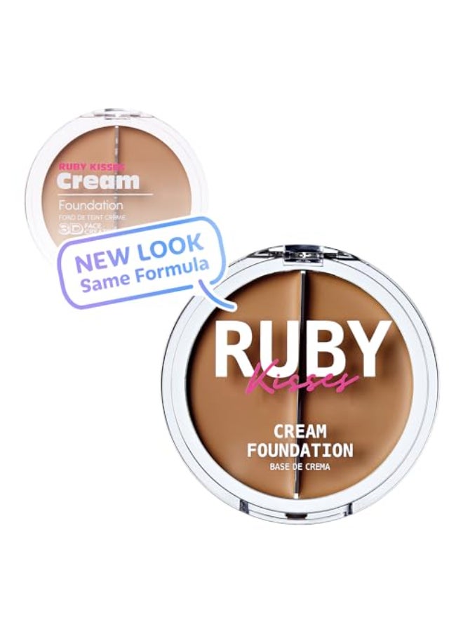 Ruby Kisses 3D Face Creator Cream Foundation Concealer 12 Hours Long Lasting Medium to Full Coverage NonGreasy Ideal for Makeup Contour Palette Level 8 - Image 3