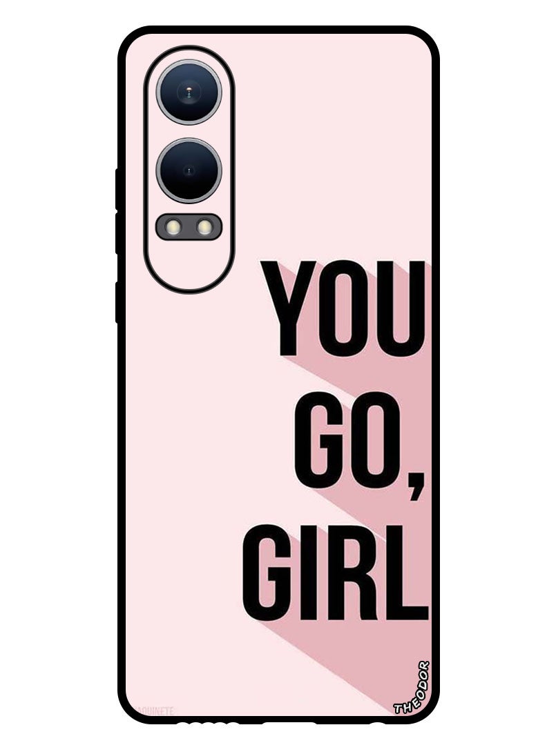 Theodor Protective Case Anti Scratch Shock Proof Bumper Cover For Oppo K12x (China) You go girl - Image 1