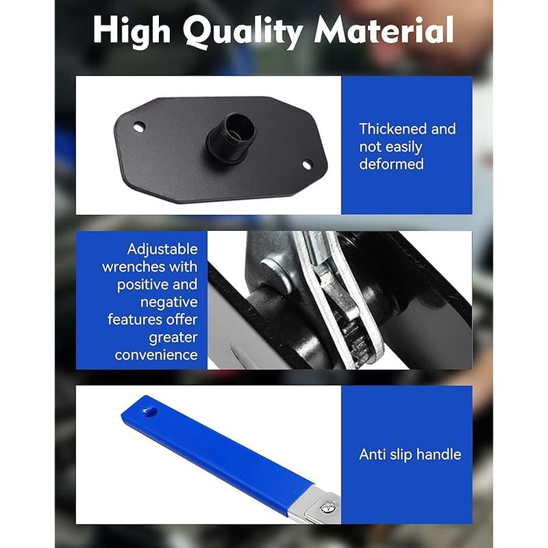 Witaxima Upgraded Brake Caliper Compression Tool 4 in 1 Universal Caliper Piston Compressor Tool with 4 Brake Caliper Hangers Brake Pad Spreader Tool with 360°Swing Ratchets for Car Brake Repair Blue - Image 3
