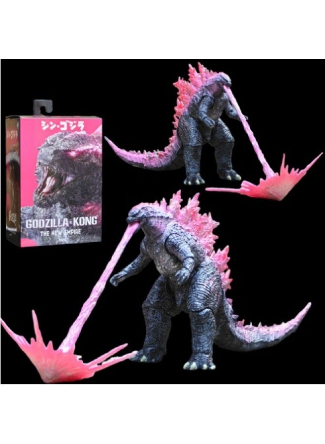 High Quality Edition NECA2019 Godzilla Hand-made Movie SHM Red Lotus Monster Nuclear Energy Jet Model Movable Toy-Color:2024 Pink Godzilla Fy  - Image 1