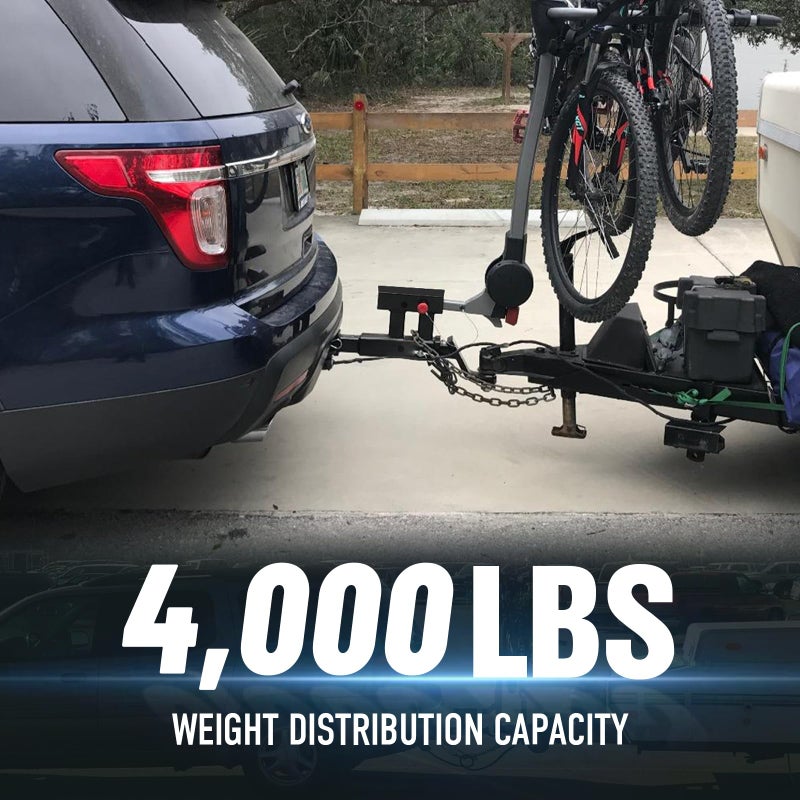 YZONA Tow Hitch 2 Inch, Dual Hitch Extender, Drop-Rise Trailer Hitch Adapter Extension, 4000 LBS Capacity Double Receiver Extender Fits Standard 2" Class III & IV Receivers for Cargo Carrier Bike - Image 3