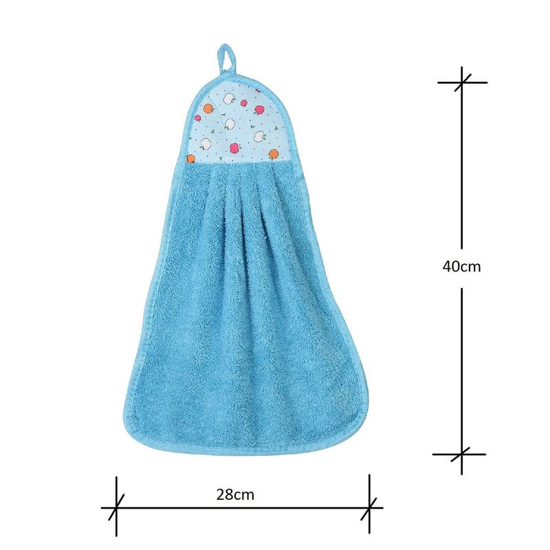 OnDec OnDec Microfiber wash Basin Hanging Hand Kitchen Towel Napkin with Ties - Image 2