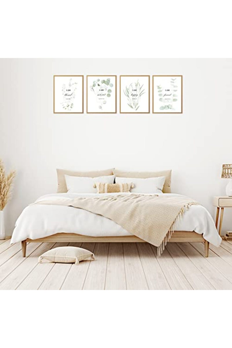 HoozGee Motivational Botanical Plants Wall Art Prints Set of 4 - Image 4