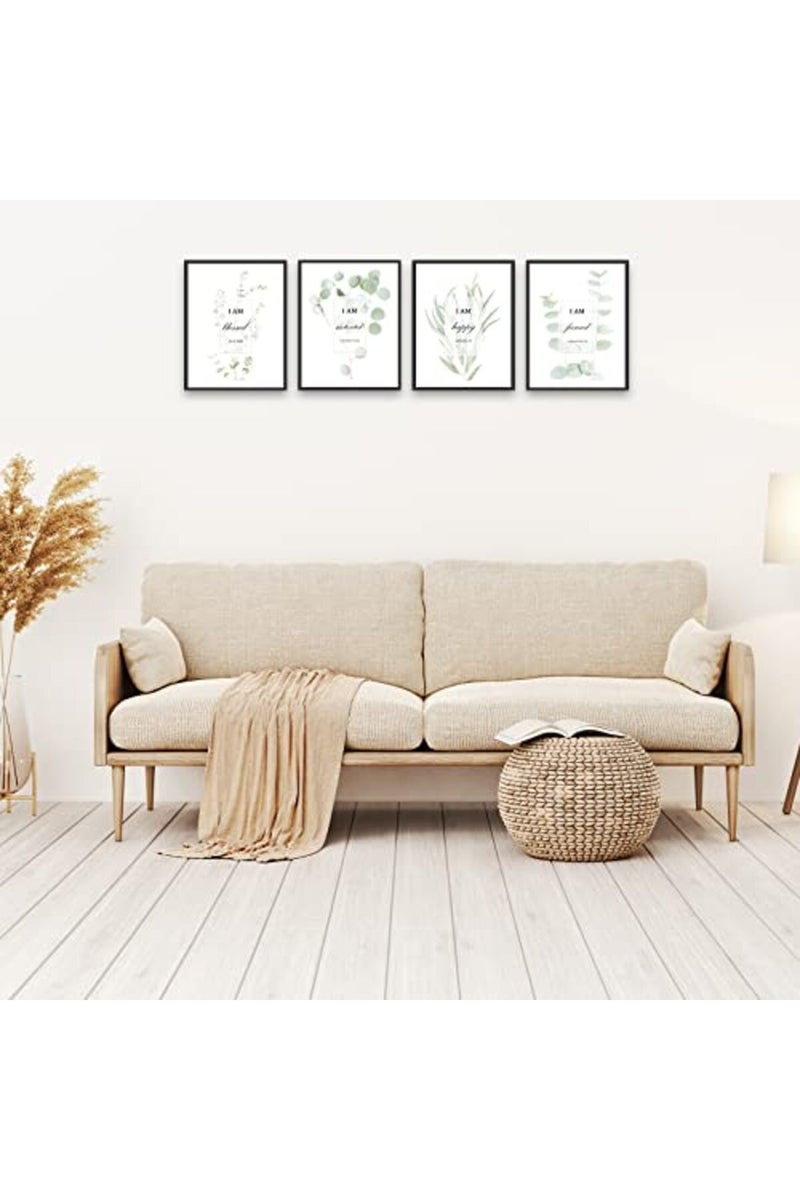HoozGee Motivational Botanical Plants Wall Art Prints Set of 4 - Image 5