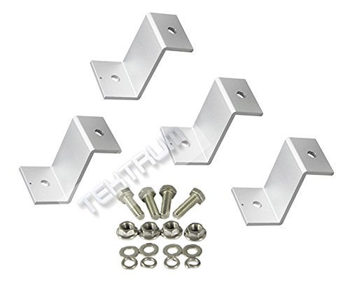 TEKTRUM 2.125" TALL Z BRACKET SOLAR FLUSH MOUNT KIT SUPPORTING LARGE & SMALL SOLAR PANELS- SET OF 4 - Image 5