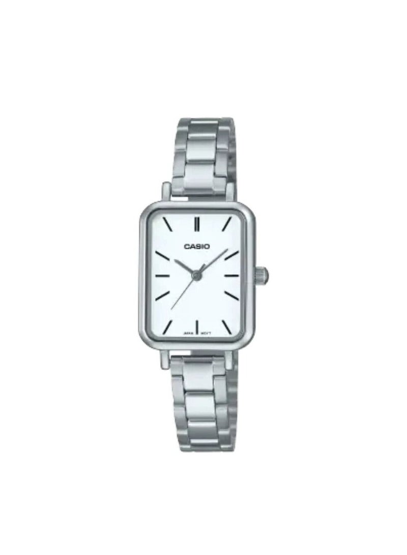 CASIO Women Watch Analog White Dial Stainless Steel Band Ltp-V009D-7Eudf