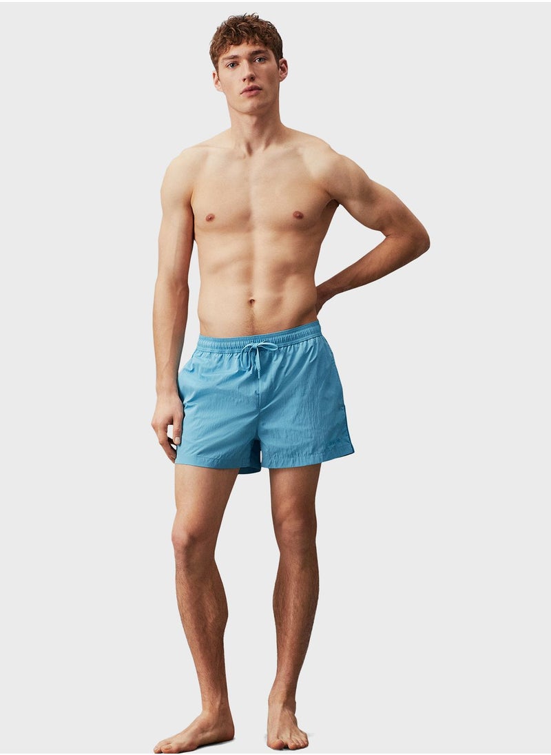 CALVIN KLEIN - Short Drawstring Swim Shorts - Image 1