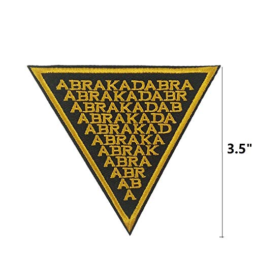 Cute-Patch Abracadabra Embroidered Iron on sew on Patch Supernatural Logo Applique - Image 2