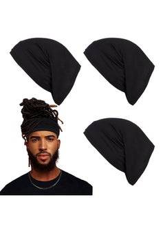 4 Pieces Dreadlock Sleep Cap Bands Tubes Elastic Braids Cap Long Hair Dreadlocks Band Wide Headbands For Men And Women Athletic Moisture Wicking Headwear For Sports Workout Yoga Multi Function