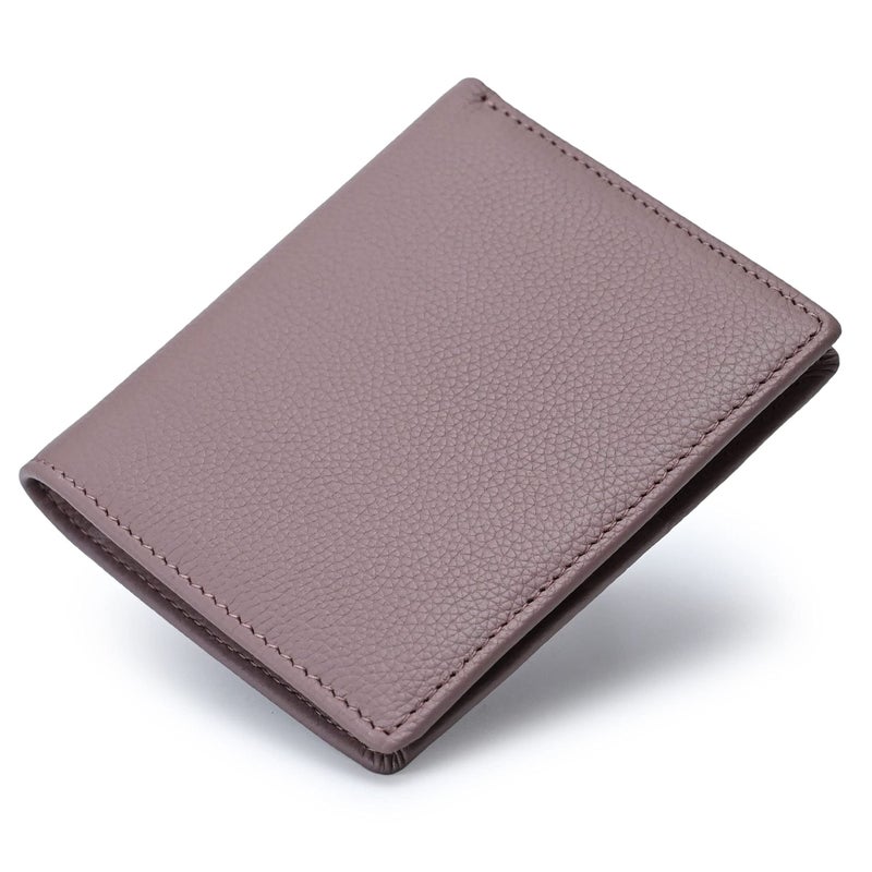 Bveyzi Ultra Slim Small RFID Wallet for Women, Leather Tiny Thin Bifold Pocket Ladies Wallet - Image 1