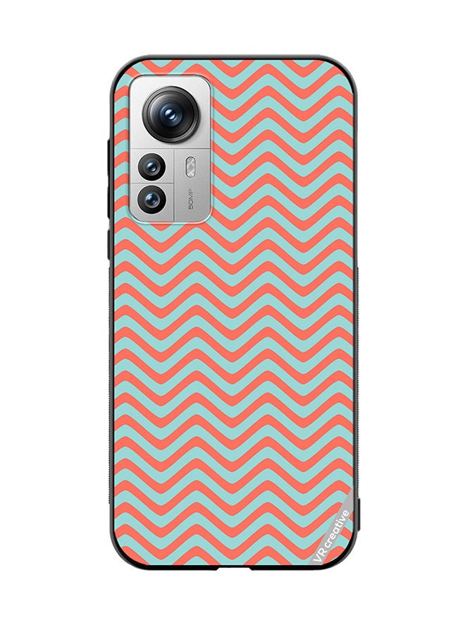 VR CREATIVE Protective Case Cover For Xiaomi 12X Strips Design Multicolour - Image 1