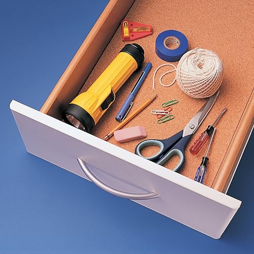 Quartet لفائف الفلين الرباعية، شرائح، 24 × 48 بوصة، لوح فلين، لوحة إعلانات، طبيعي، 1 لفة (103) - Image 3