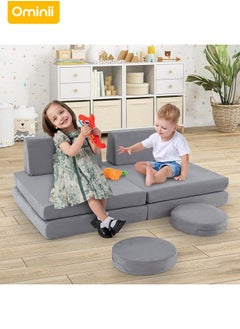 Ominii 6PCS Foldable Kids' Play Sofa – Multi-Functional & Comfortable Sofa Bed, Durable & Removable Cover, Perfect for Playtime, Reading, and Relaxing – A Must-Have for Families This Ramadan  - Image 1