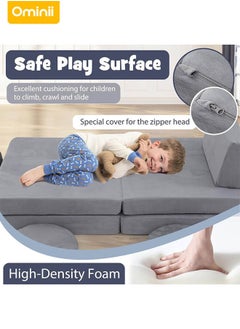 Ominii 6PCS Foldable Kids' Play Sofa – Multi-Functional & Comfortable Sofa Bed, Durable & Removable Cover, Perfect for Playtime, Reading, and Relaxing – A Must-Have for Families This Ramadan  - Image 4