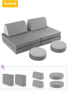 Ominii 6PCS Foldable Kids' Play Sofa – Multi-Functional & Comfortable Sofa Bed, Durable & Removable Cover, Perfect for Playtime, Reading, and Relaxing – A Must-Have for Families This Ramadan  - Image 3