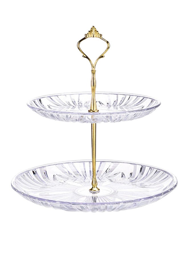 NIBEMINENT European Style Two Layer Fruit Dish Clear - Image 1