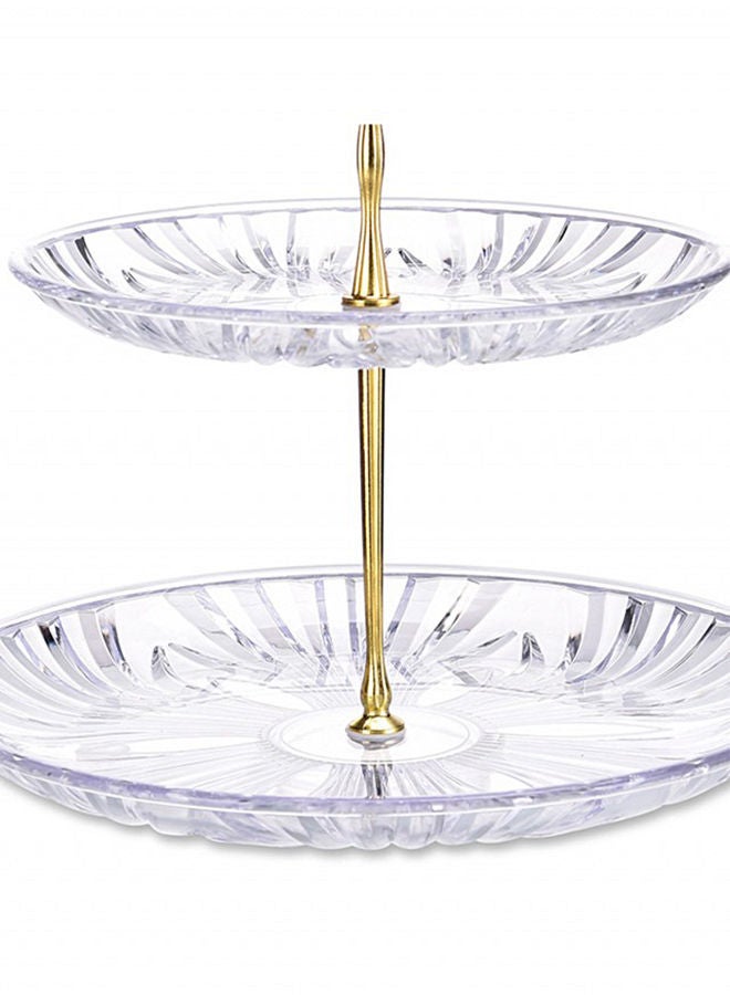 NIBEMINENT European Style Two Layer Fruit Dish Clear - Image 2