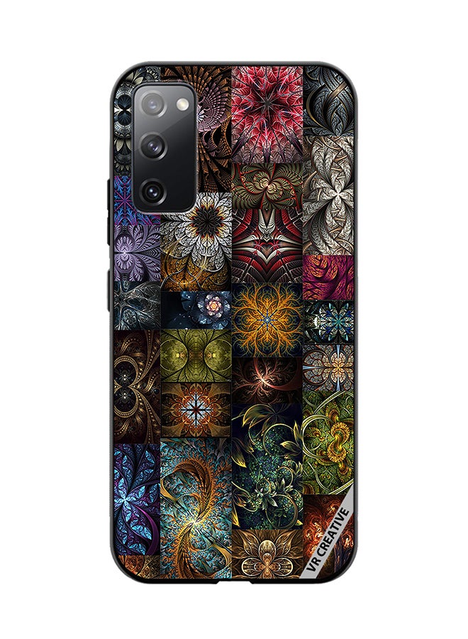 VR CREATIVE Protective Case Cover For Samsung Galaxy S20 FE 5G 30 Mind Blowing Pieces Of Algorithmic Fractal Art Design Multicolour - Image 1