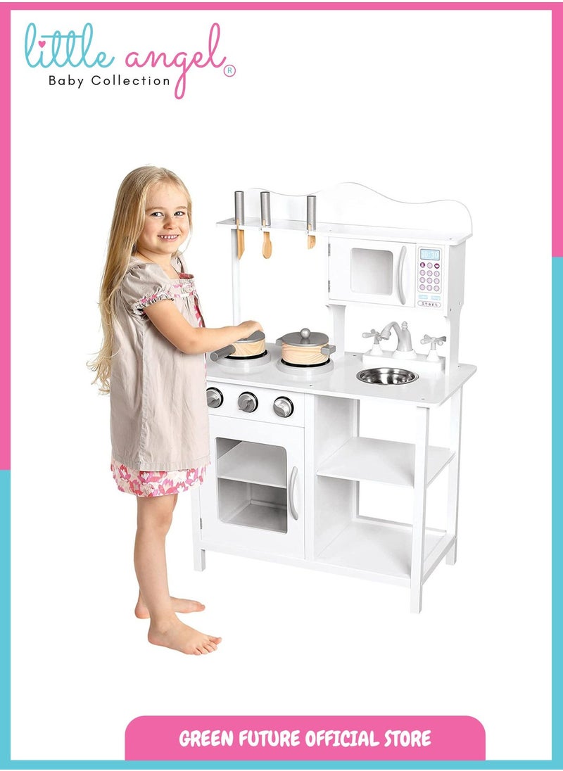 Kids Wooden Play Kitchen Set – Pretend Cooking Toy with Microwave, Oven, Sink, and Utensils for Boys & Girls – White - pzsku/Z4EC4D9E4BA0A81A2CB98Z/45/_/1740667814/bbcf5b8f-9110-493b-a7d6-f675046af11c