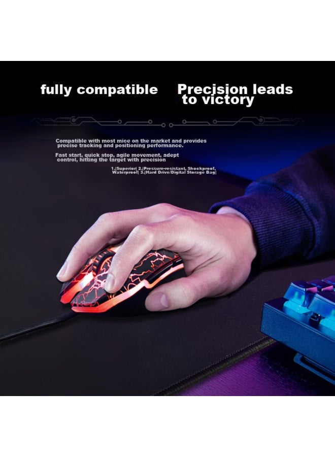 Daryo Daru You Gaming Mouse Pad, Large Size For Fps, Saturn-Shaped Balanced Control Pad, 460*400*4Mm, Thickened, Sunk Design, Locking Edge, For Csgo/Valve Desk Pad, Electric - Image 2