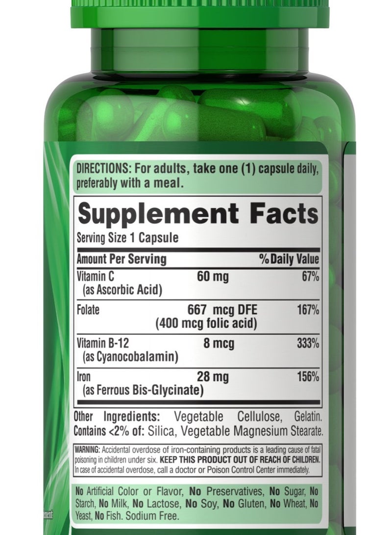 بوريتانز برايد حديد 28 ملغ من بيوريتانز برايد 30 كبسولة - Image 1