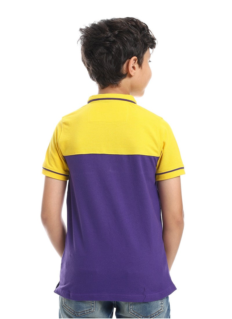 Caesar - Boys Collared Neck Polo Shirt - Image 1