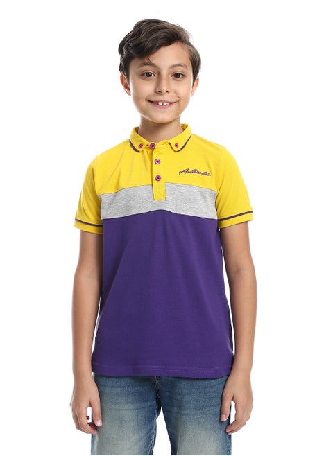 Boys Collared Neck Polo Shirt