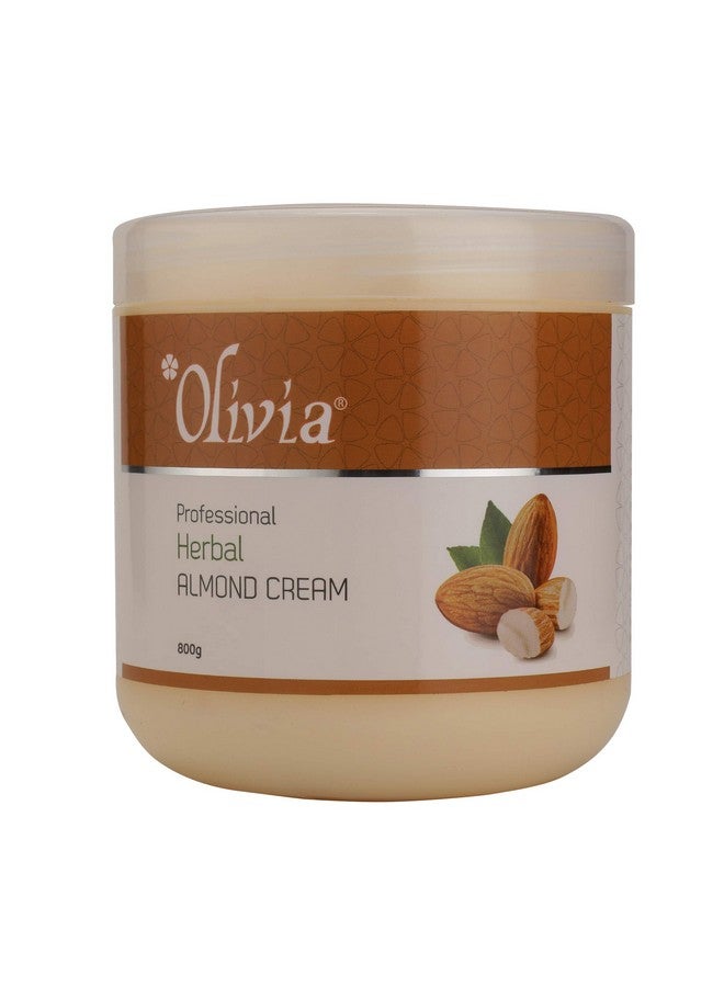 Olivia Professional Herbal Almond Facial Massage Cream 800G Moisturize Sensitive Skin, 800 G - Image 1