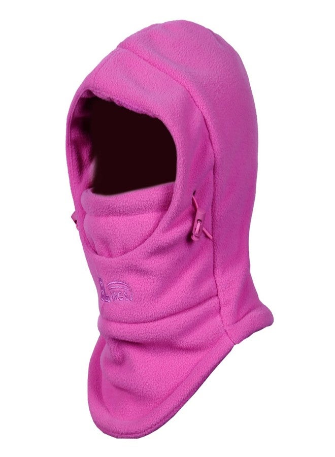 تراي وندر قبعة شتوية للأطفال من TRIWONDER، قناع تزلج بالاكلافا للأولاد والبنات الصغار، مقاوم للرياح، قابل للتعديل، قناع للوجه وتدفئة للرقبة في الطقس البارد (أحمر وردي 2) - Image 1