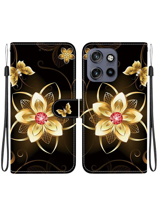 اس-توب جراب لهاتف Motorola Edge 50 Neo 5G Global Crystal Texture ملون من الجلد - Image 1