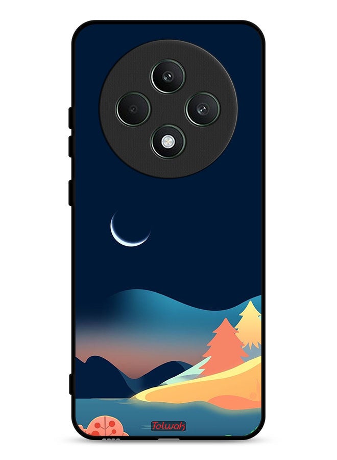 Tolwak Oppo Reno12 F 5G Protective Case Cover Moon Abstract Drawing Art - Image 1