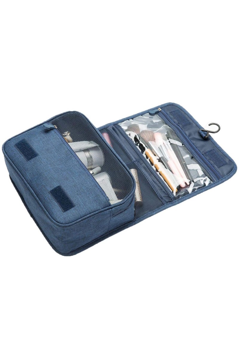 BLOOMING TIME Travel Toiletry Bag Multi-compartment Cosmetics Hanging Makeup Bags - Image 3