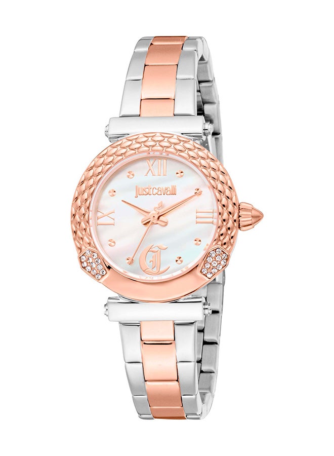 Just Cavalli جست كافالي ليدي كوريزا JC1L332M0085 - ساعة كوارتز أنثوية من الفولاذ المقاوم للصدأ 3 عقارب - Image 1