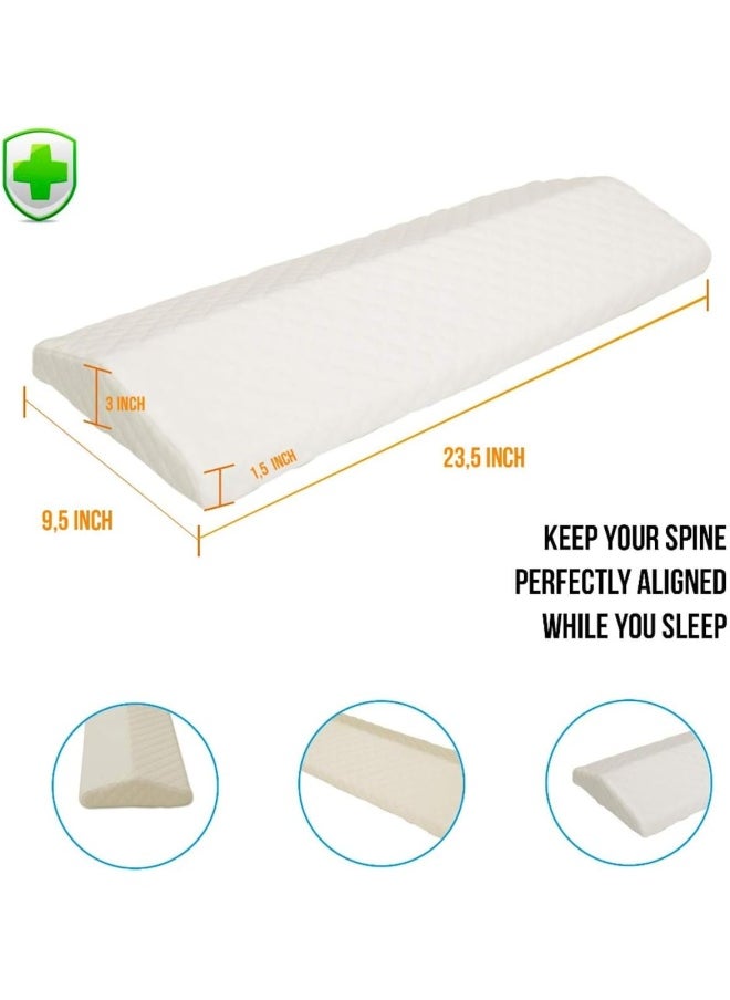 PEP STEP - Pep Step Cooling Gel Lumbar Support Pillow For Sleeping Memory Foam Thickest 3” Cushion In Bed Support Cushion Pregnant Woman - Image 1