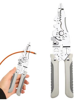 Luteti Luteti Multifunctional Wire Stripper Crimper Cable Cutter Pliers Timesaving Squeegee Tool With Adhesive Handle Used For Household Appliance Repair Mechanical Repair  - Image 1