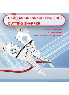 Luteti Luteti Multifunctional Wire Stripper Crimper Cable Cutter Pliers Timesaving Squeegee Tool With Adhesive Handle Used For Household Appliance Repair Mechanical Repair  - Image 5