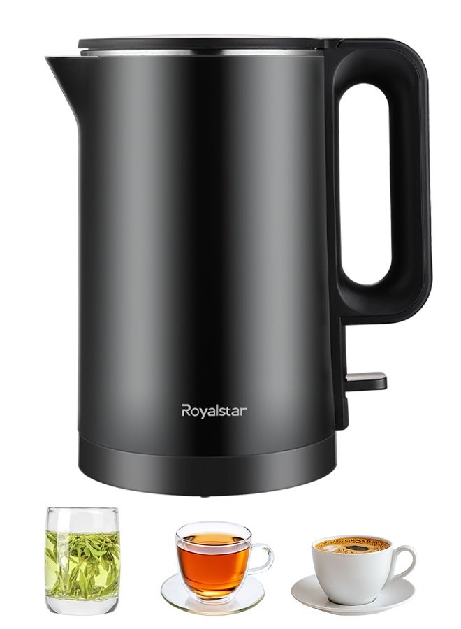 Royalstar 1.7L Electric Kettle Water Boiler Kettle 1500W Power Fast Boil with Auto Cut-off, Anti-Dry-Burn Protection, Separate Independent Base, for Home Office Hotel Restaurant to Make Tea or Coffee - Image 1