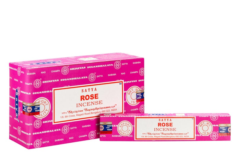 Satya Nag Champa Rose Incense Sticks 12 Count