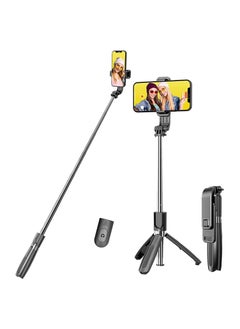 Portable Selfie Stick Tripod with Detachable Wireless Remote, 3 in 1 Extendable Selfie Stick Phone Holder for iPhone 13/12/12 Pro/12 Pro Max/11/11 Pro/X/XR/XS/8/7/6S