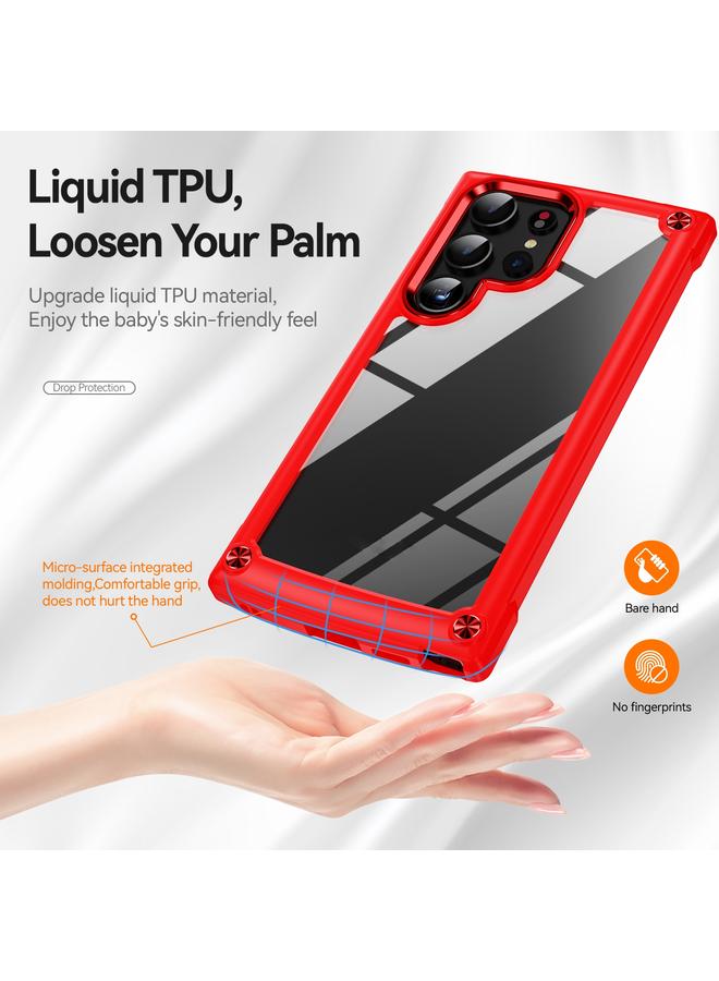 اس-توب جراب لهاتف Samsung Galaxy S24 Ultra 5G مصنوع من مادة TPU + PC لحماية العدسات - Image 2