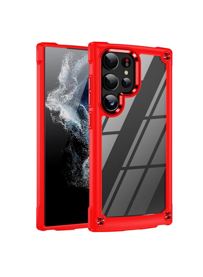 اس-توب جراب لهاتف Samsung Galaxy S24 Ultra 5G مصنوع من مادة TPU + PC لحماية العدسات - Image 1