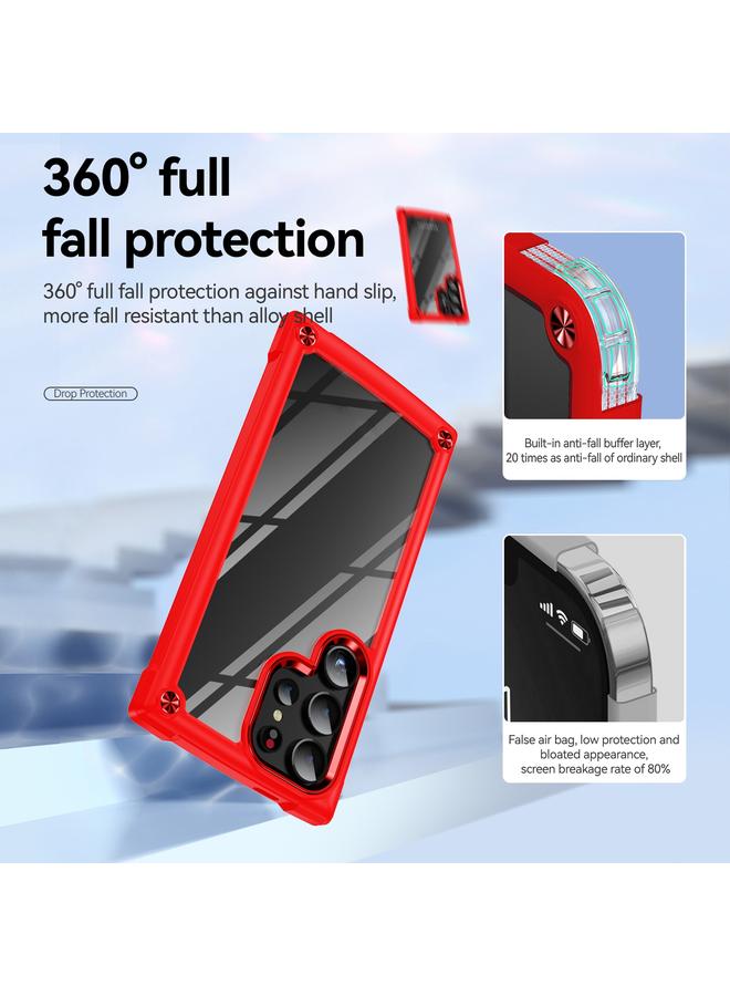 اس-توب جراب لهاتف Samsung Galaxy S24 Ultra 5G مصنوع من مادة TPU + PC لحماية العدسات - Image 4