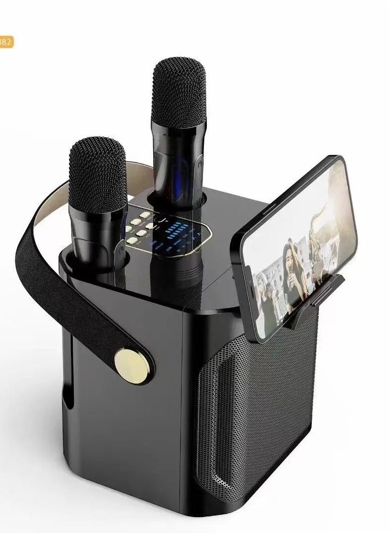 KOLEER - Rechargeable Bluetooth Karoke Speaker with Microphones and Active Music Player S882 - Image 1