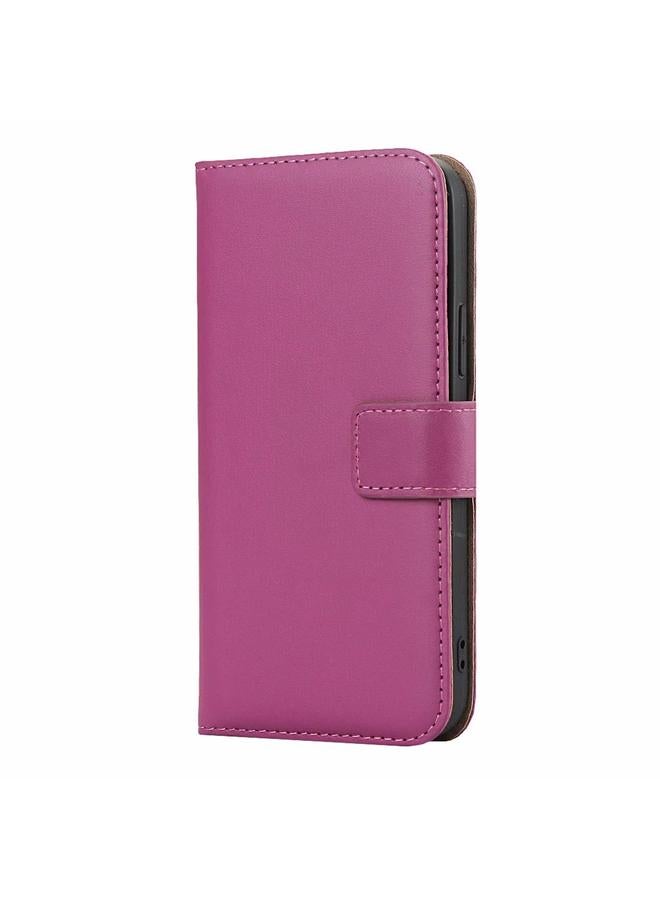 Zaboon Case For iPhone 12 Pro Max Plain Texture Cowhide Leather Horizontal Flip Case with Magnetic Clasp & Holder & Card Slots & Wallet - Image 2