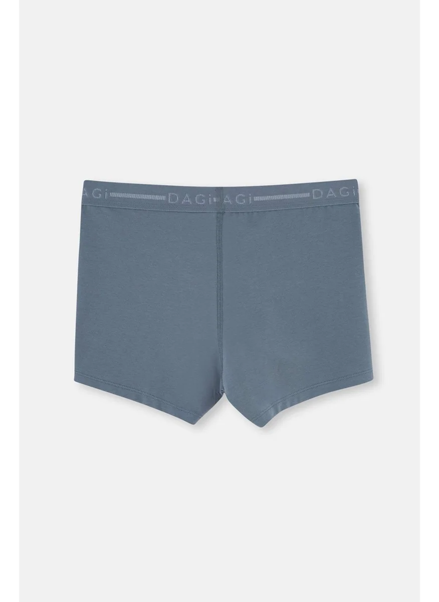 dagi Dark Grey 5210 Cotton Plain Boxer