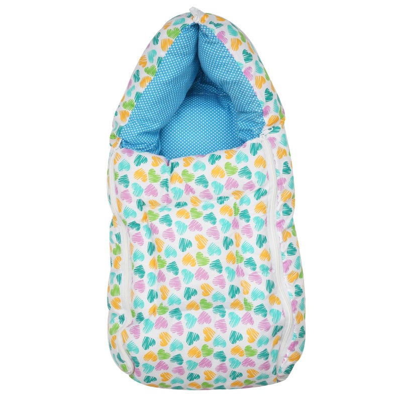 FARETO Baby Sleeping Bag cum Baby Carry Bag Blue 03 Months - Image 1